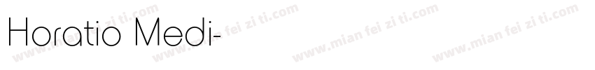 Horatio Medi字体转换
